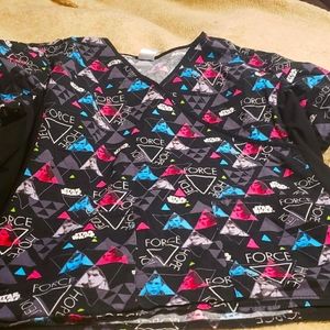 Star Wars 3X Scrub Top